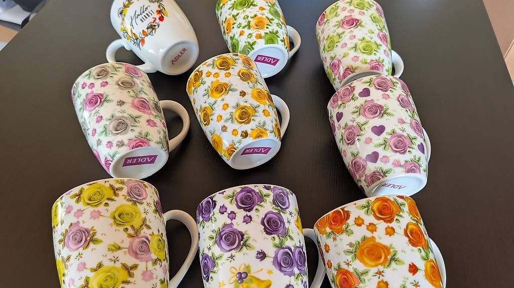 Tazze: 9x Tassen Limitierte Sammlertasse Birgit Schrowange – Nuovo (secondo la descrizione) da Salez venduto da EMERCARO