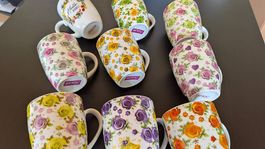 9x Tassen Limitierte Sammlertasse Birgit Schrowange