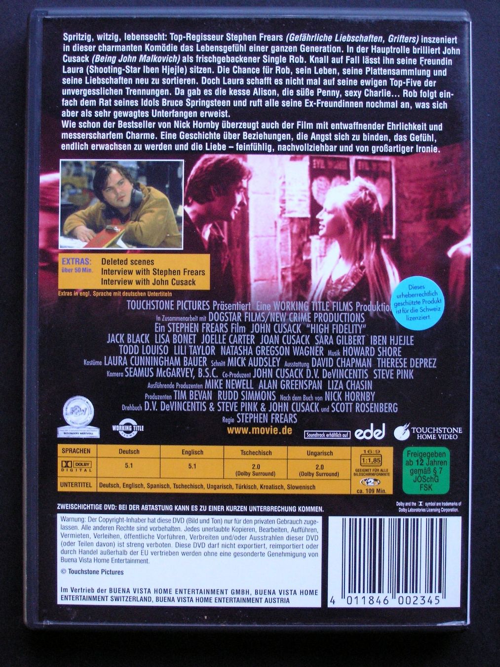 Alle DVDs: High Fidelity (2000) John Cusack DVD – Gebraucht aus Zuzwil SG von vette13 1