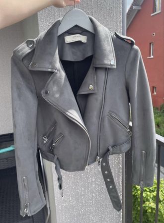 Veste Zara Biker grise, parfait état, taille S