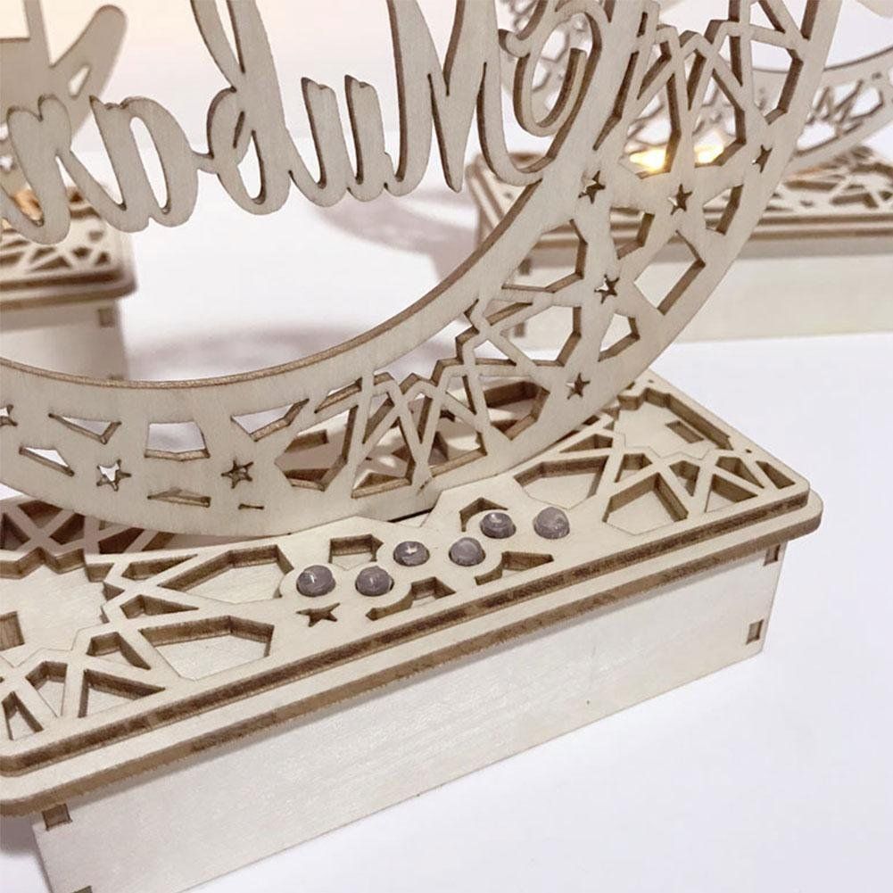Lampade: Holz-Tischleuchte "Moschee" – Nuovo e nell'imballaggio originale da Grenchen venduto da SweetiesCH 2