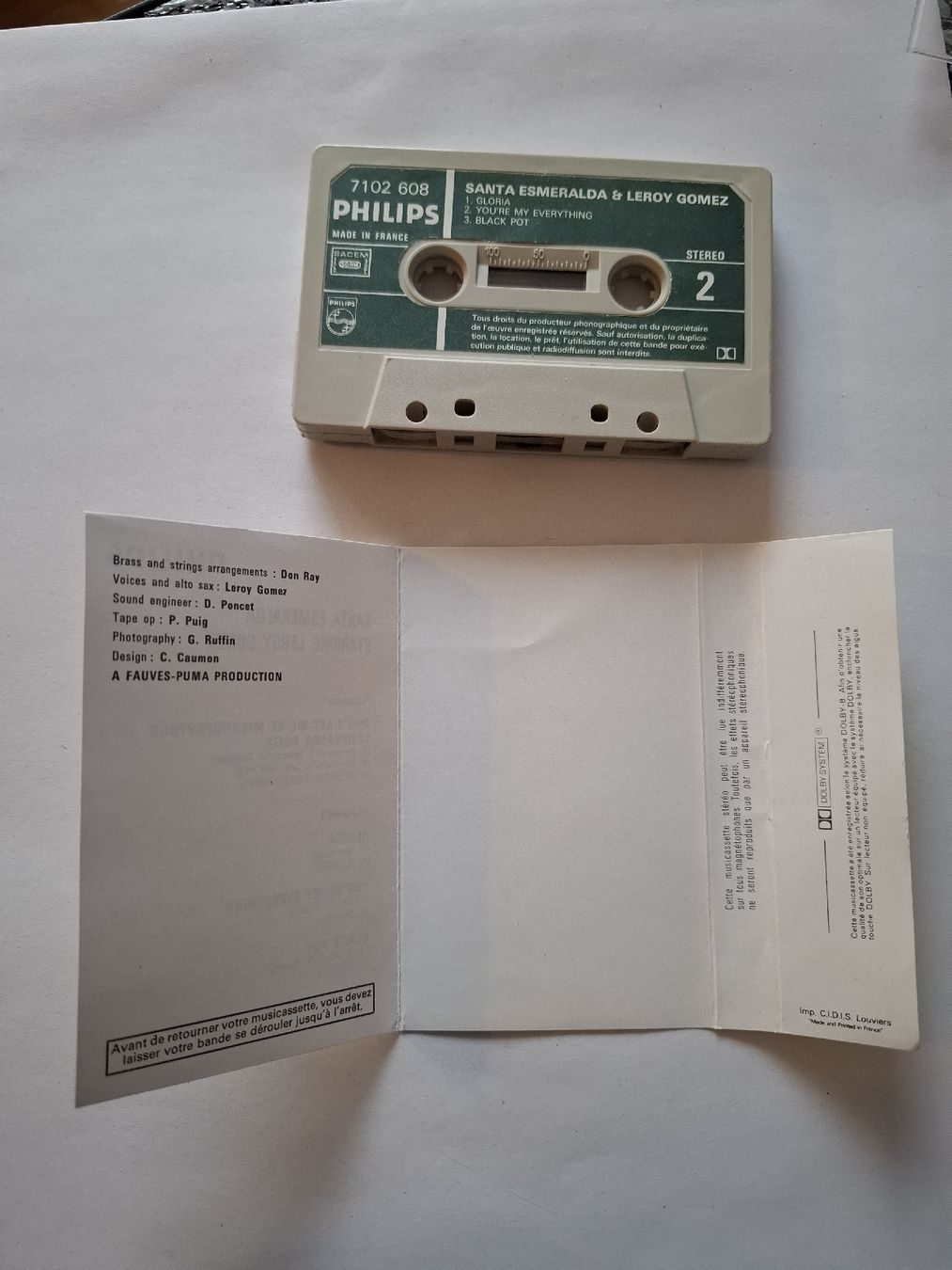 Musicassette: Santa Esmeralda Leroy Gomez K7 – Usato da Crémines venduto da Carambaaa 3