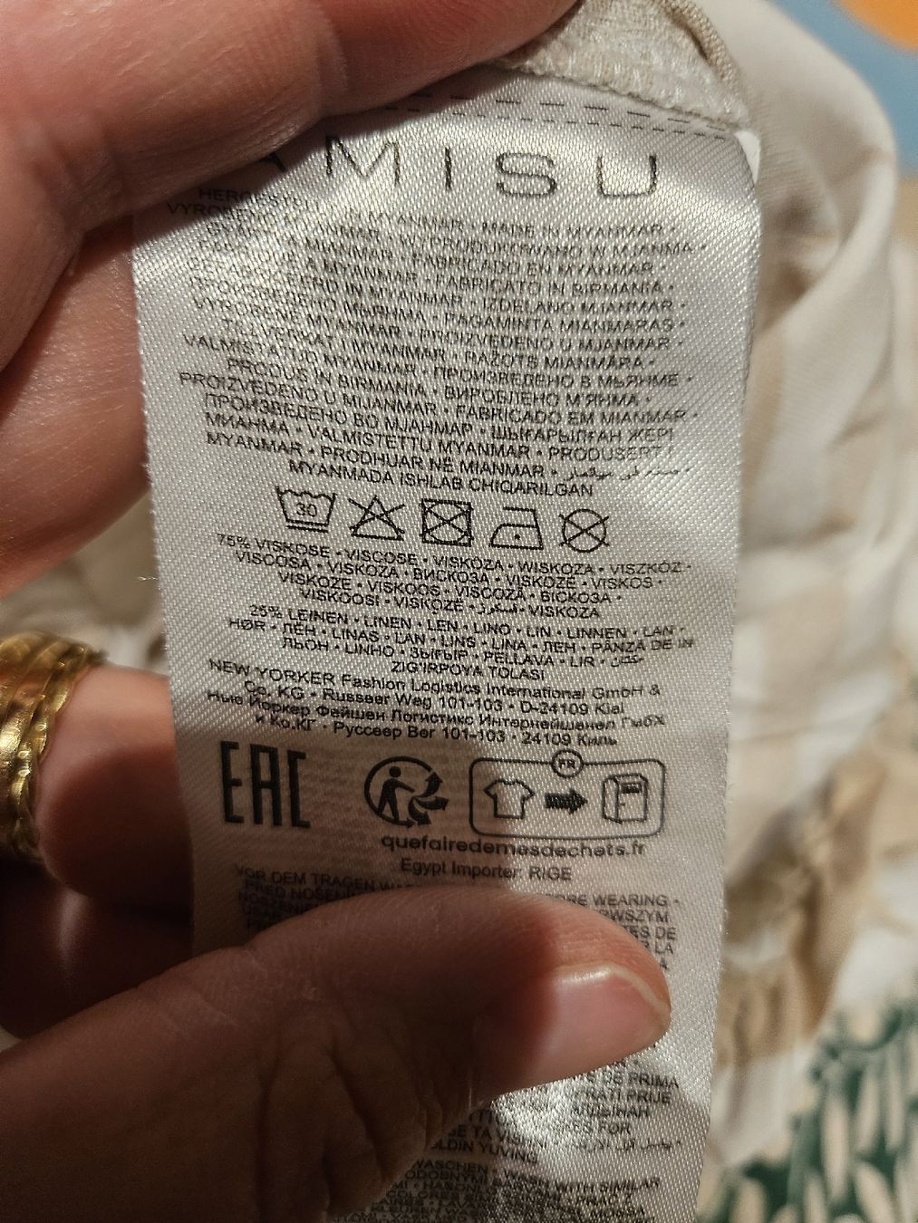 C&A Pantaloni: Sommerhose Leinen Viscose gr.42 – Usato da Allschwil venduto da na.wi.90 8