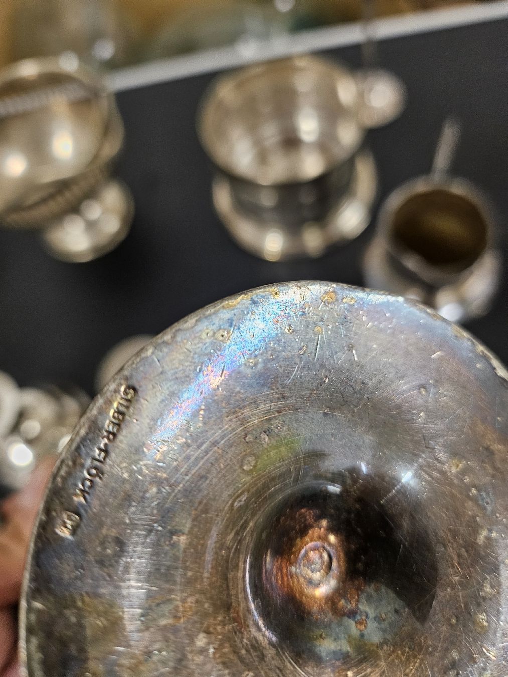 Set di posate: Silber oder Versilbert Konvolut  Becher Kerzenhalter und Div – Usato da St. Gallen venduto da Cocos_Ricardo 8