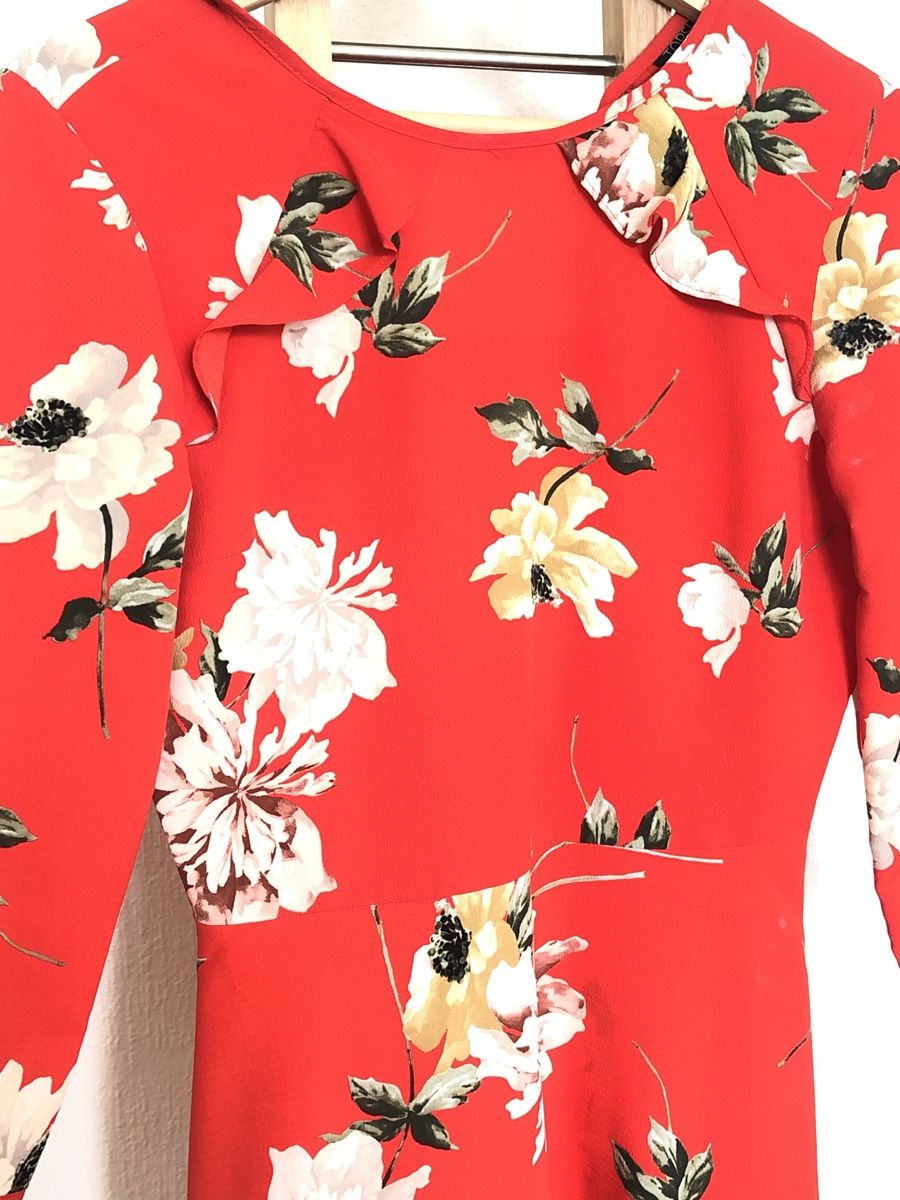 Topshop Vestiti: Robe à fleurs rouge – Nuovo (secondo la descrizione) da Clarens venduto da ale_yc7t 8