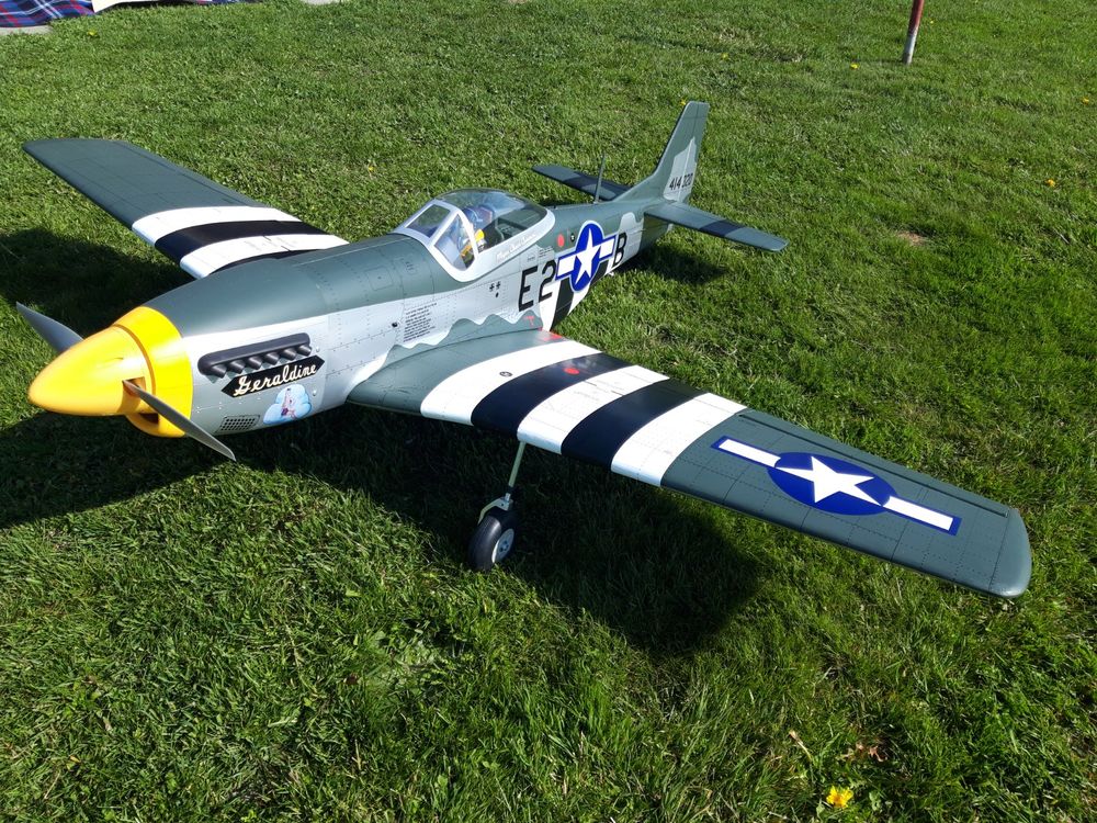 Verkaufe P51 Mustang 20cc von Horizon/Hangar 9 im Set Kaufen auf Ricardo