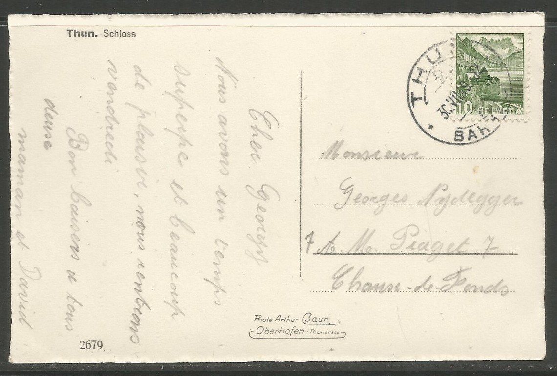 Cartoline postali: Carte P de 1949 ( Thun / Schloss ) – Usato da La Russille venduto da Nono4 1