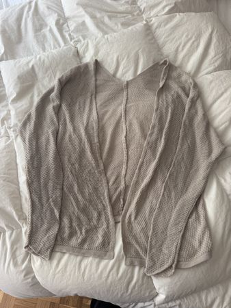 Brandy Melville Cardigan T.U. femme beige coton acrylique 
