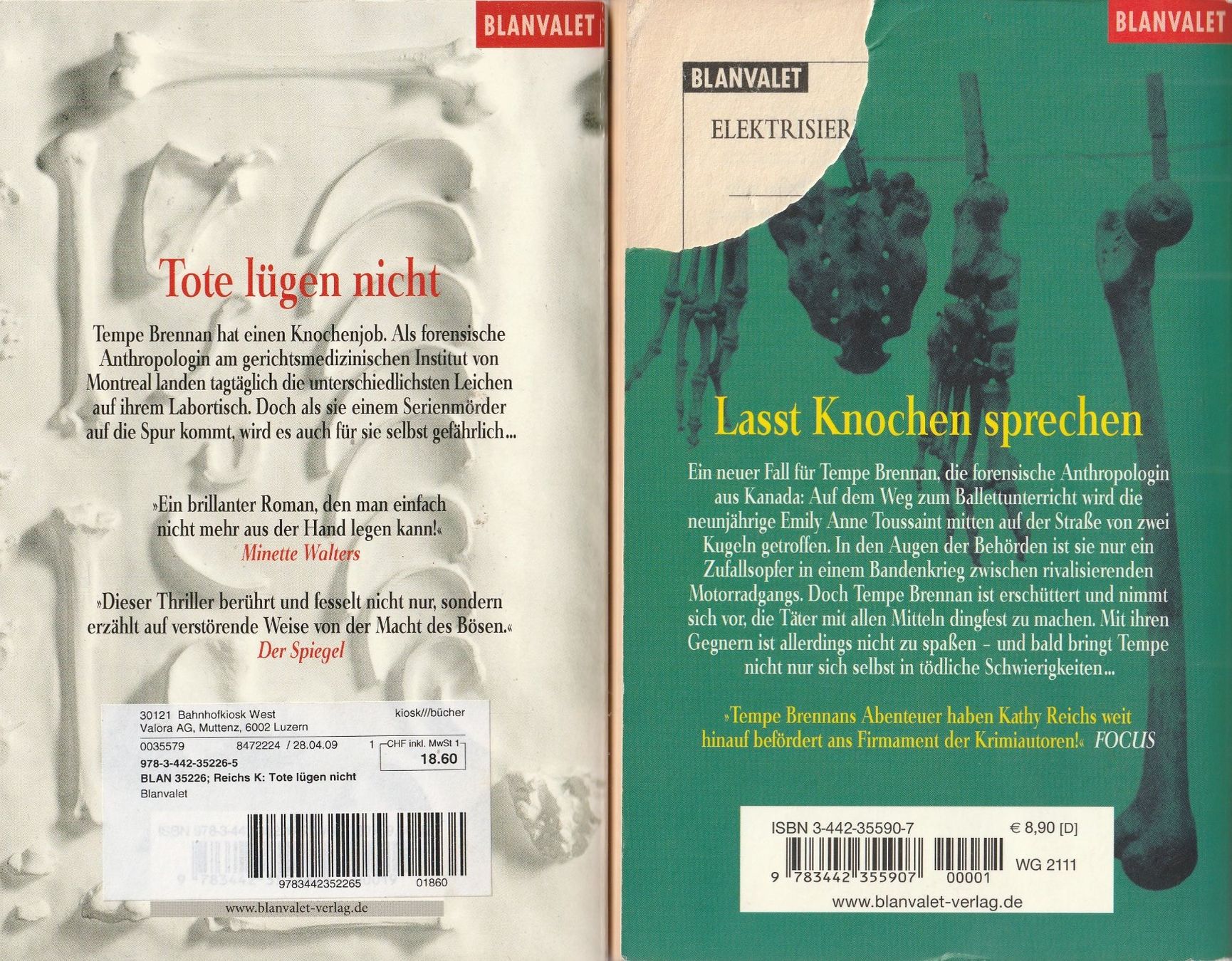 Libri: 12 x Kathy Reichs - Bones, die Knochenjägerin – Usato da Luzern venduto da Baumhuepfer01 2