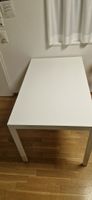 Esstisch weiss Metall Tischplatte weiss guter Zustand