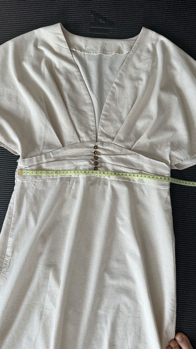 Vestiti: Robe beige 100% lin, boutonnée taille M/L – Nuovo (secondo la descrizione) da Vuippens venduto da ale_6gkb 5