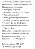 Wasserhahn Landhausstil chrom Keramikgriff neu