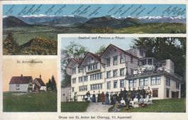 St.Anton bei Oberegg-Gasthof Rössle-St.Antonskapelle 1921