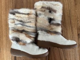 Echtpelz Damen Stiefel der Marke Pajar, Gr. 40