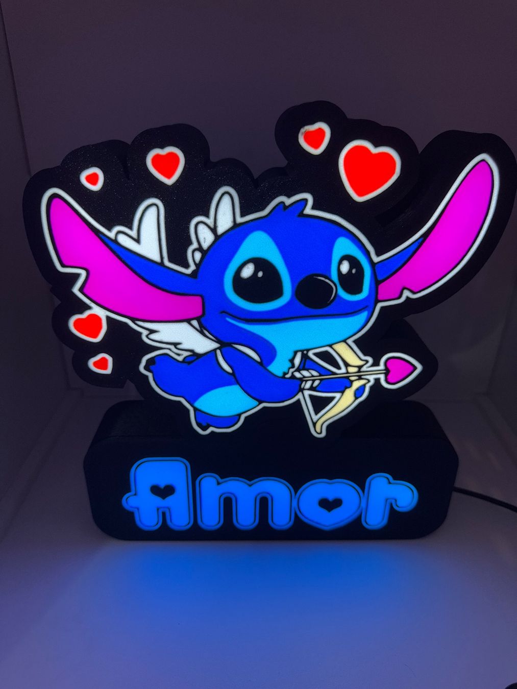 Lampade: Lightbox lampe led STITCH RGB – Nuovo (secondo la descrizione) da Vicques venduto da PAMB3D 9