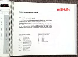 Märklin Numerischer Begleitkatalog, 1988/1989,  28 x 23 cm.