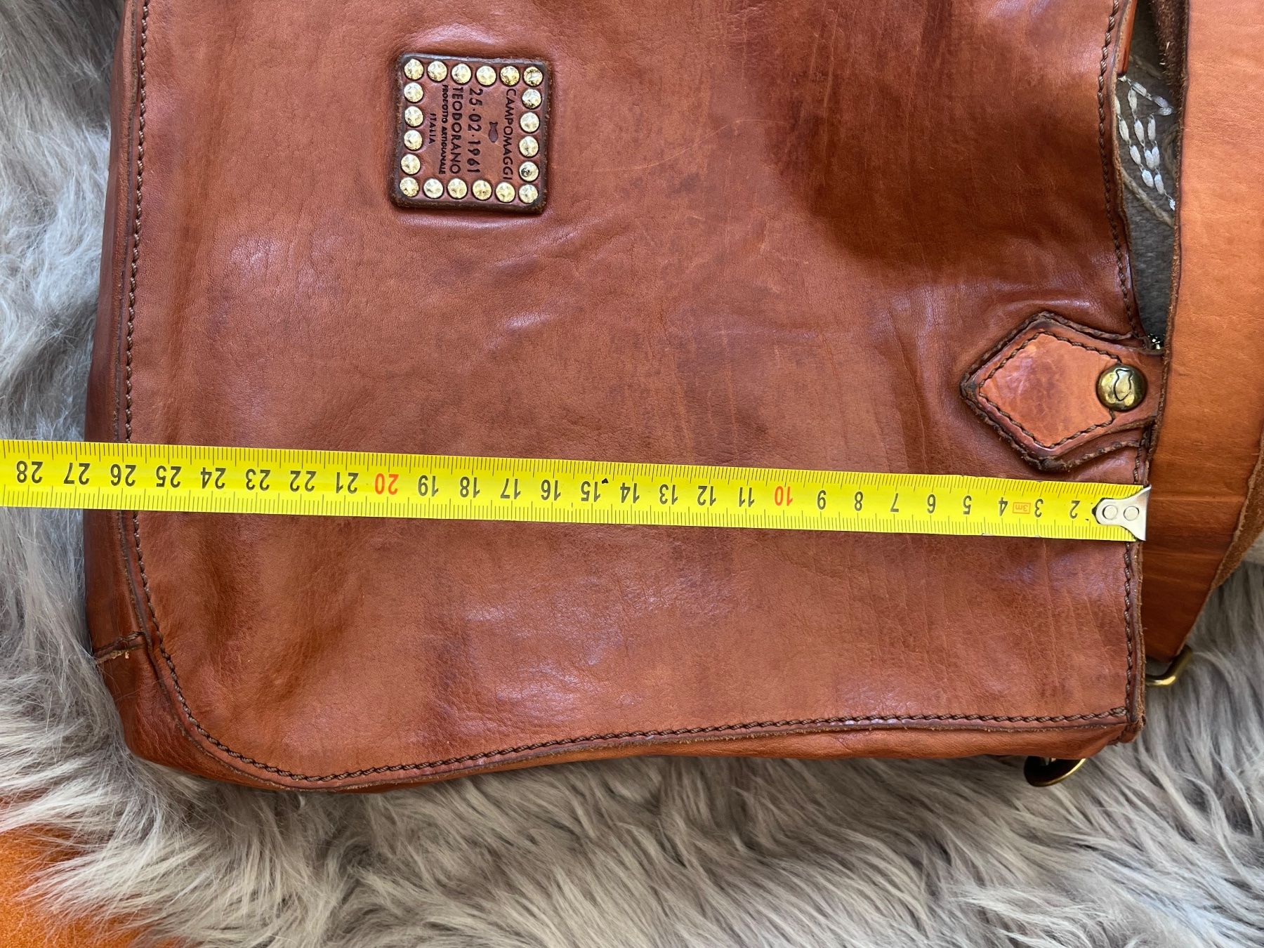 Campomaggi Borse da donna: Campomaggi Studded Leather Shoulder Bag in cognac – Usato da Turgi venduto da spieszlia 8