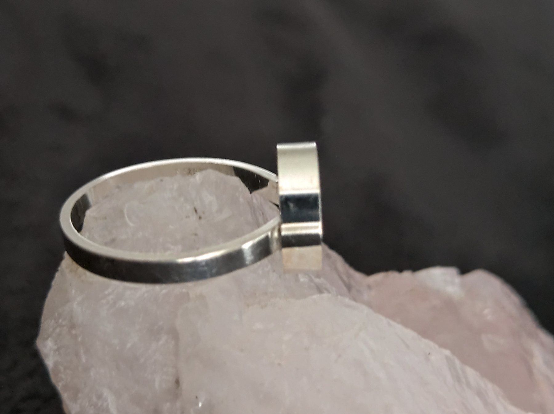 Anelli: Ring Silber 925 mit schwarzem Stein – Usato da Istighofen venduto da Ringparadies 1