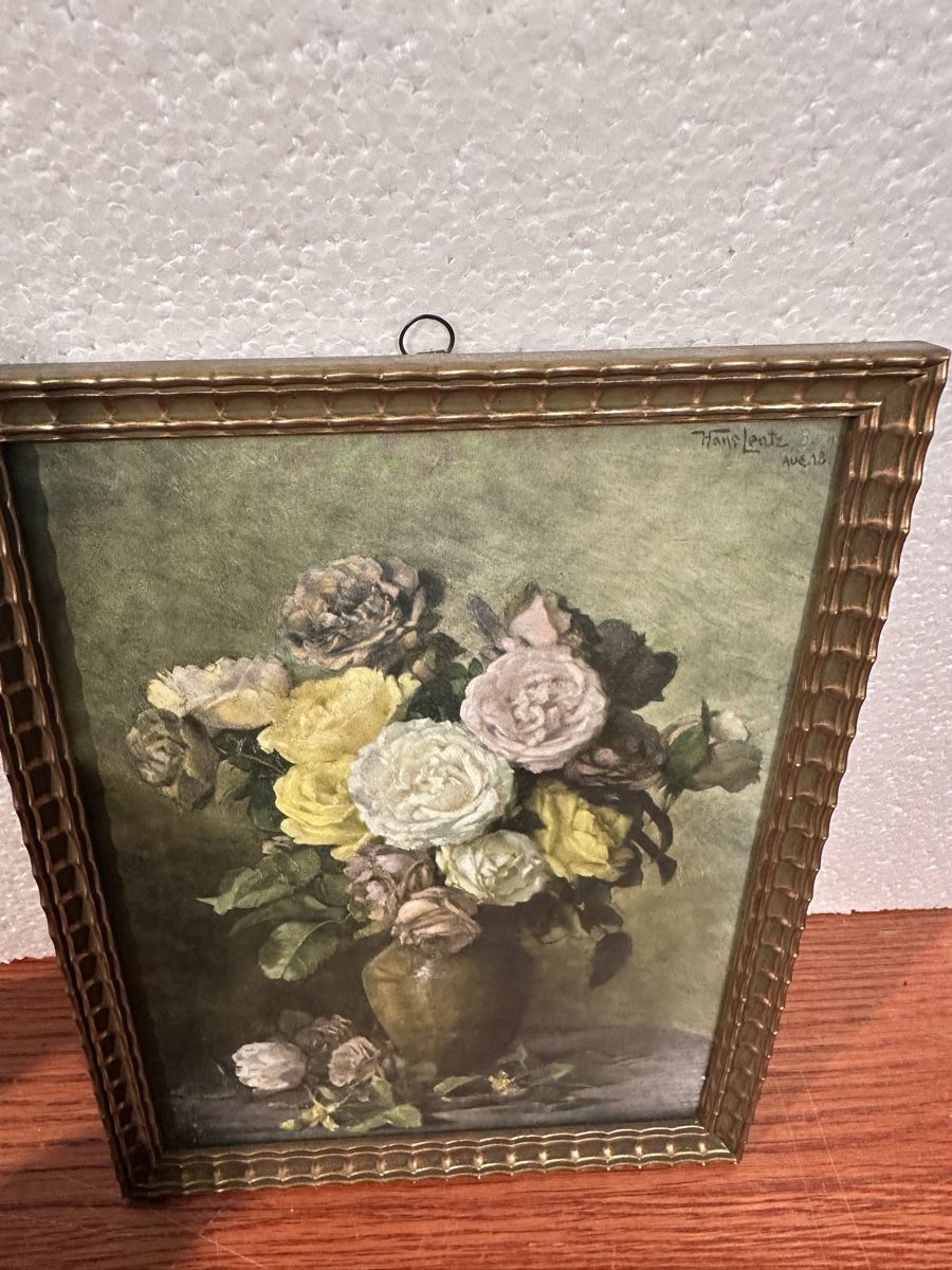Gemälde: Tableau ancien, nature morte aux roses – Gebraucht aus Lausanne von artnouveau04 1