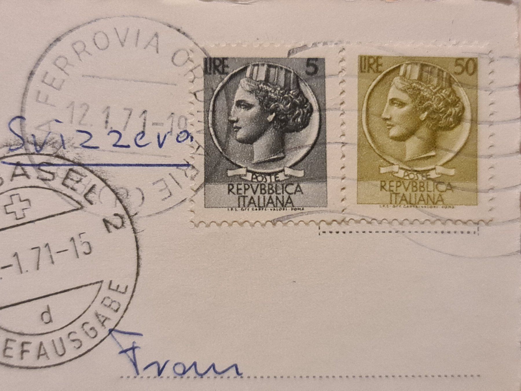 Cartoline postali: Ansichtskarte Rom Brunnen von Tavi – Usato da Dintikon venduto da Vexi 1