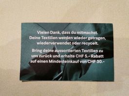2x 5.- H&M Gutschein