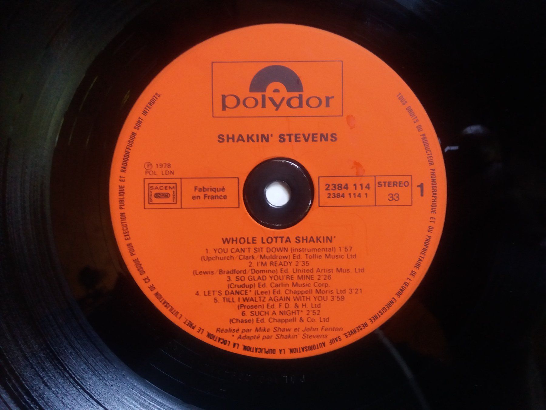 Vinyles: LP (Shakin' Stevens) – D'occasion à Meyrin par toutatis 3