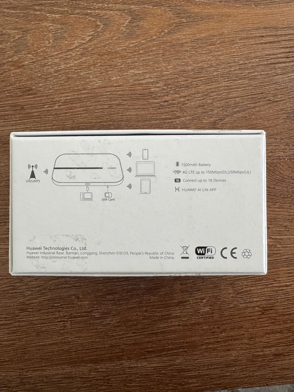 Huawei Modem & Router: Huawei 4G Mobile WiFi – Nuovo e nell'imballaggio originale da Therwil venduto da Genntos 3
