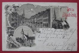 AK Gruss aus Münster 1898 !