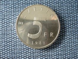 5 Franken 1981 Stanser Verkommnis