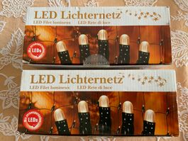Set LED-Lichternetze in ungeöffneten Originalverpackungen