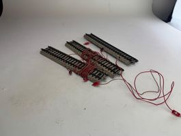 EB- Märklin drei gerade Gleise mit Elektroanschuss