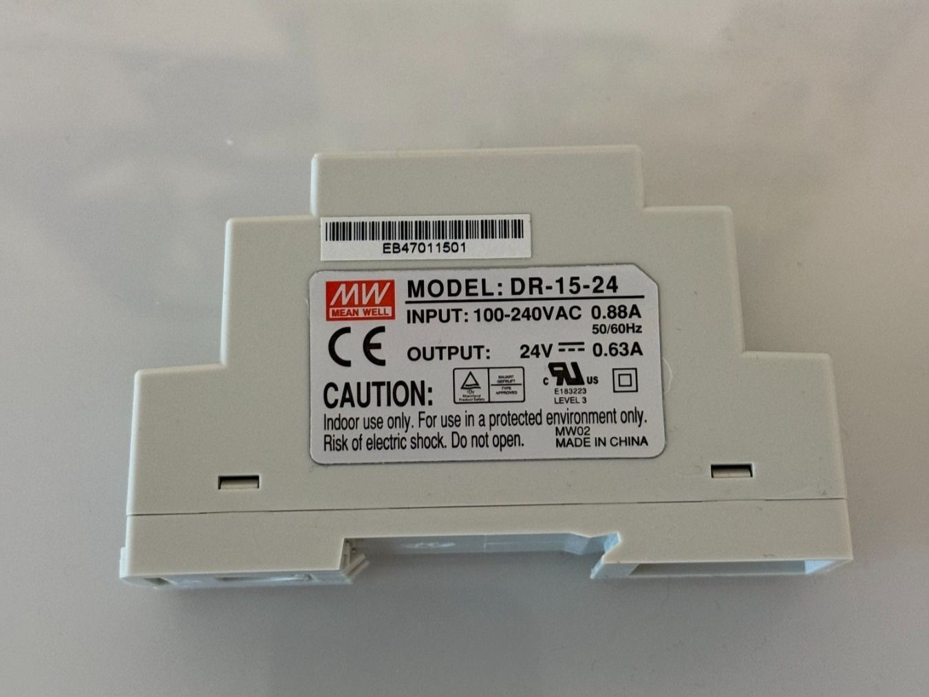 Elektronikbauteile: MEAN WELL Schaltnetzteil Model DR-15-24 – Gebraucht aus Oberbuchsiten von PSH1980 1
