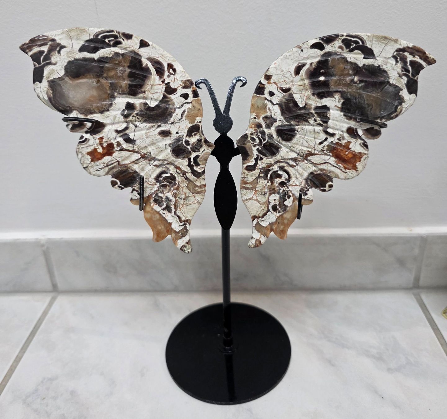 Minerali & Pietre curative: Money Agate Schmetterling – Nuovo e nell'imballaggio originale da Matzingen venduto da Shay_Crystalz