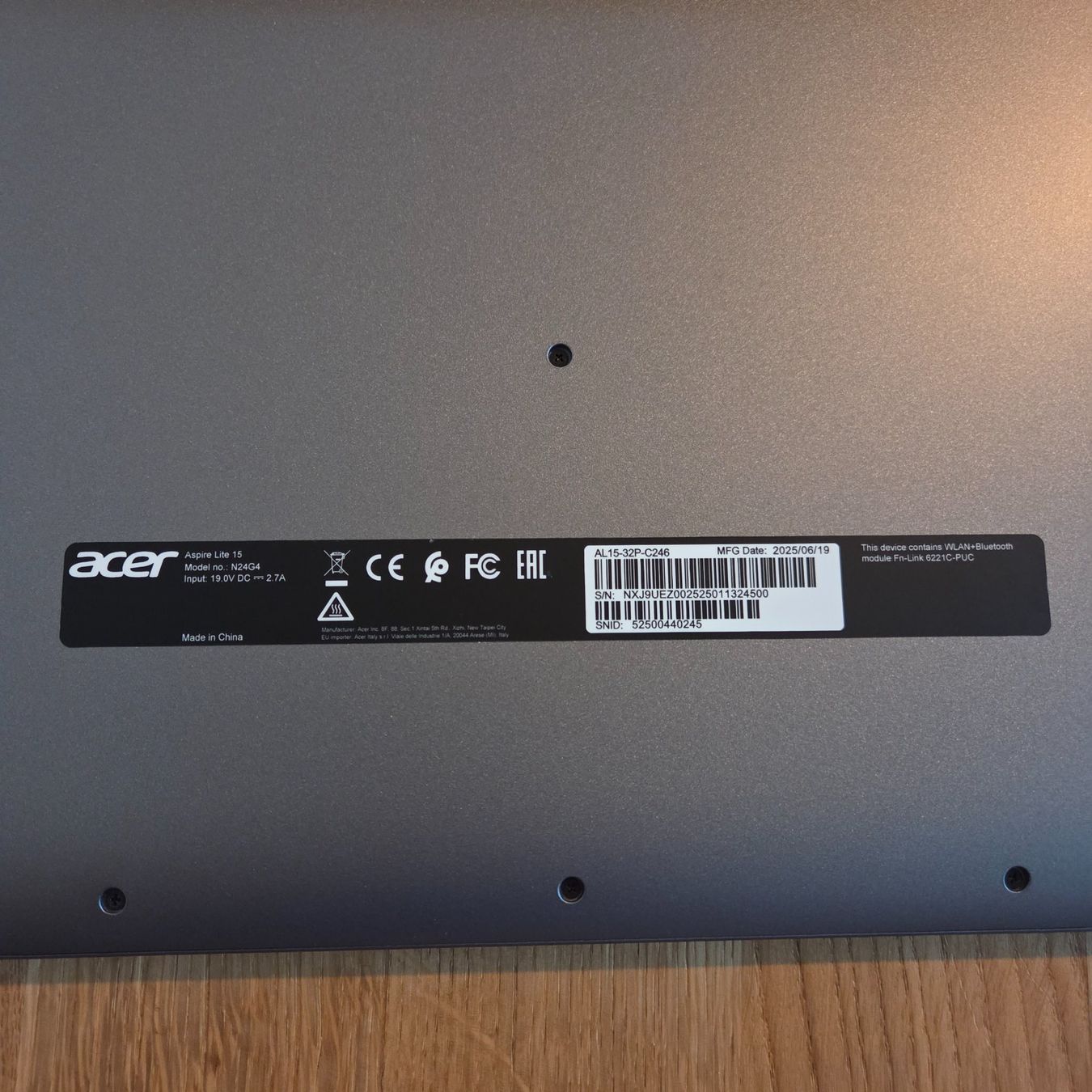 Acer Notebook: Acer Aspire Notebook - 4GB RAM - Intel Celeron N4500 – Nuovo (secondo la descrizione) da Benzenschwil venduto da Kuro24 3