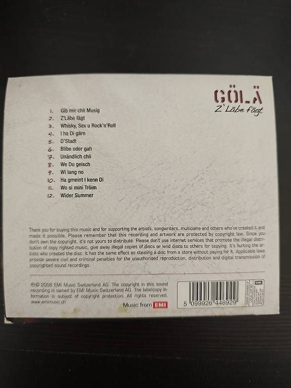 CD: Gölä - Z' läbe fägt – Usato da Boll venduto da ttr-fun 1