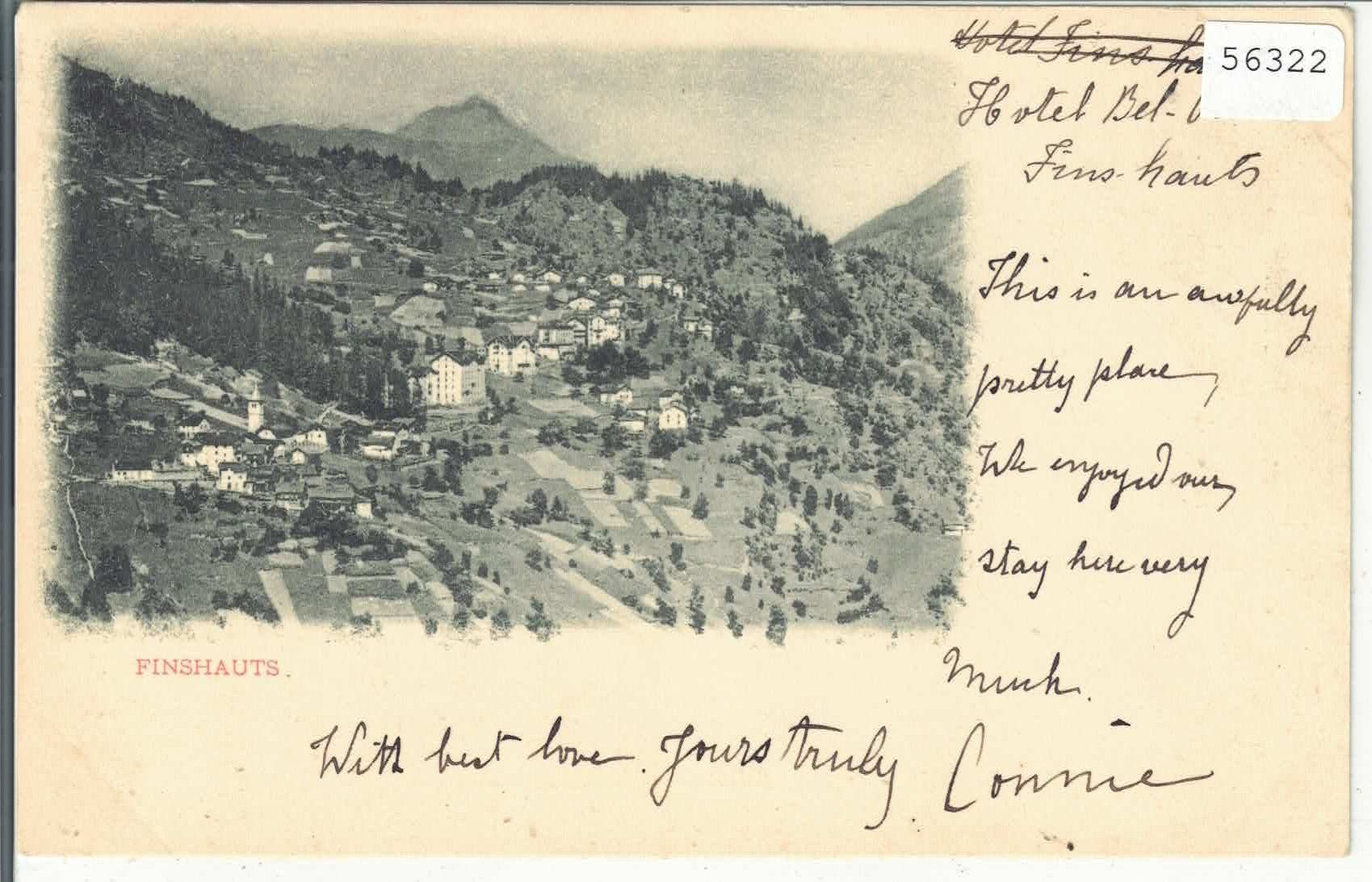 Cartoline postali: Finhauts - Vue generale – Usato da Ettingen venduto da Kartenplanet