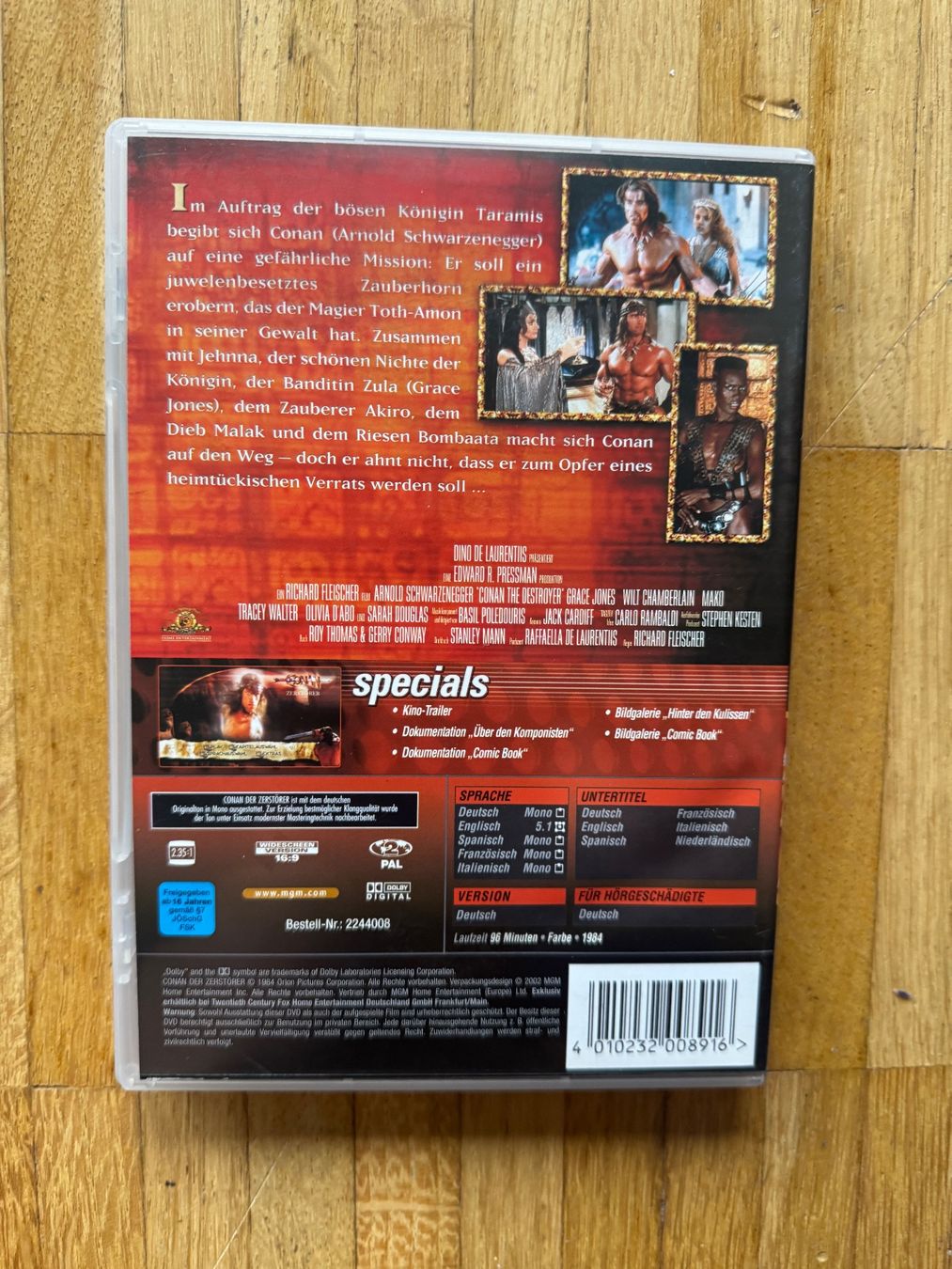 Tutti i DVDs: CONAN DER ZERSTÖRER. (DVD) – Usato da Basel venduto da san_2qlq 1