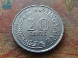 SINGAPOUR  20  Cents  1980