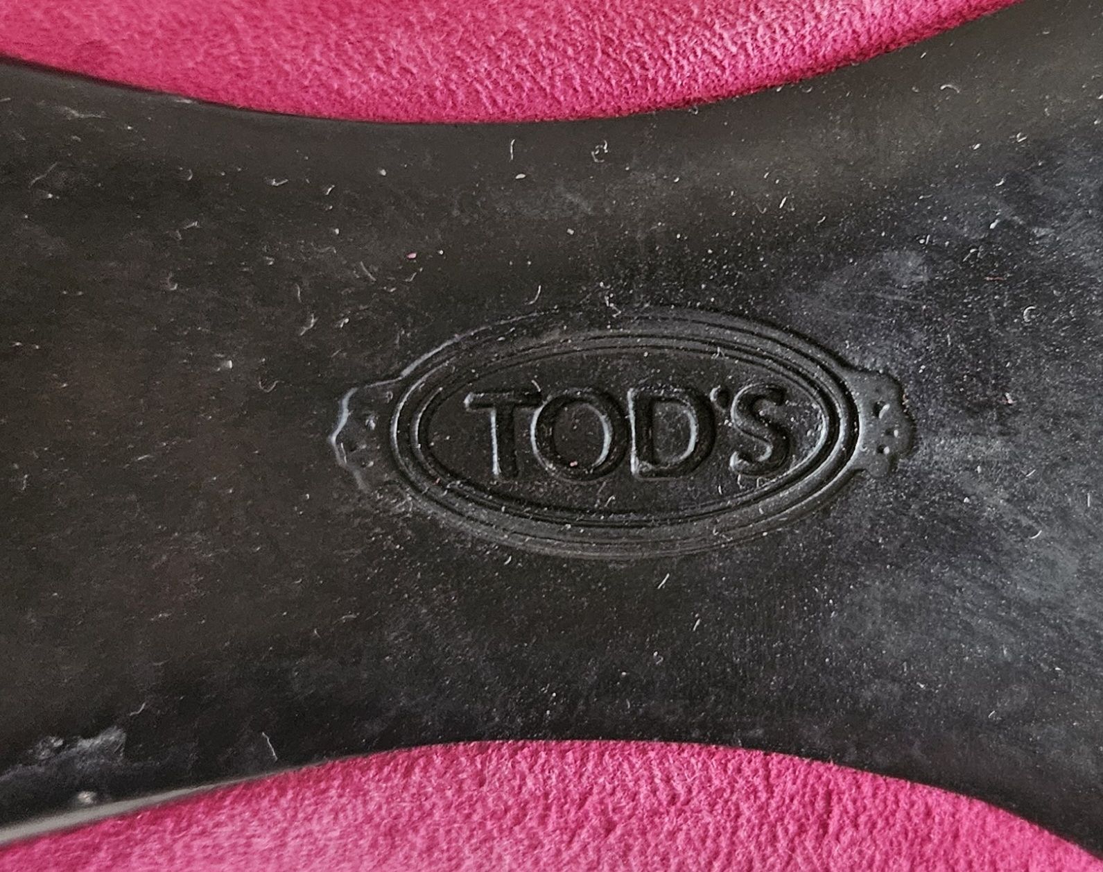 Tod'S Scarpe da donna: Ballerines TOD'S en daim rose, taille 37.5 – Usato da St-Légier-Chiésaz venduto da myrtille74 2