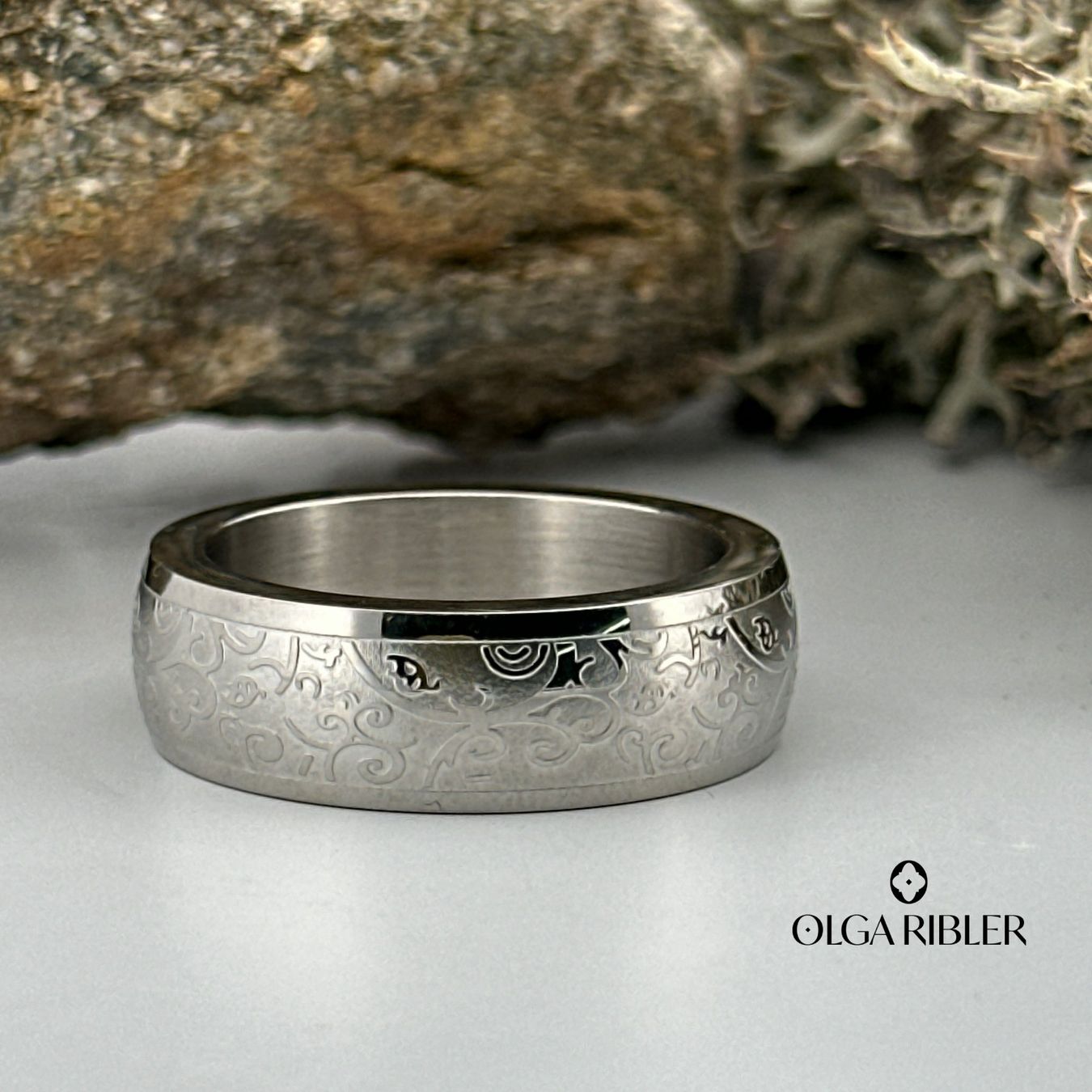 Olga Ribler Ringe: Edelstahl 8 mm  Ring  Grösse 65 – Neu (gemäss Beschreibung) aus Luzern von Schmuckoutlet 3