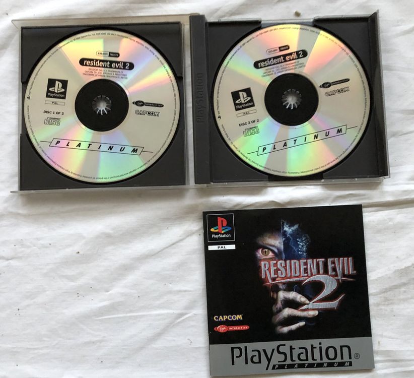 PlayStation 1 Resident evil 2 platinum psone ps1 Complet, envoi rapide et soigné - Jeux vidéo