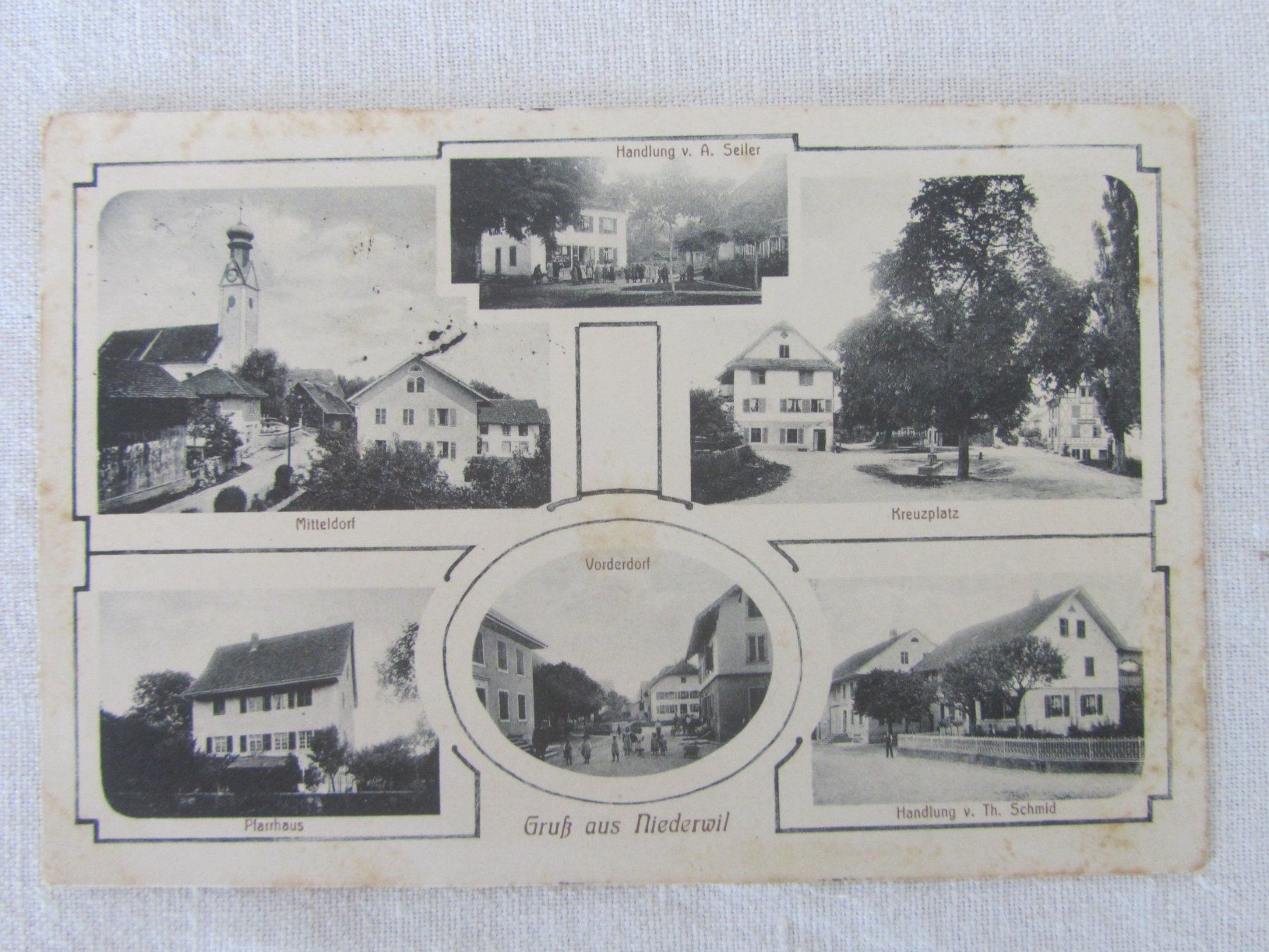 Cartoline postali: Gruss aus Niederwil, AG – Usato da Seengen venduto da mikelele