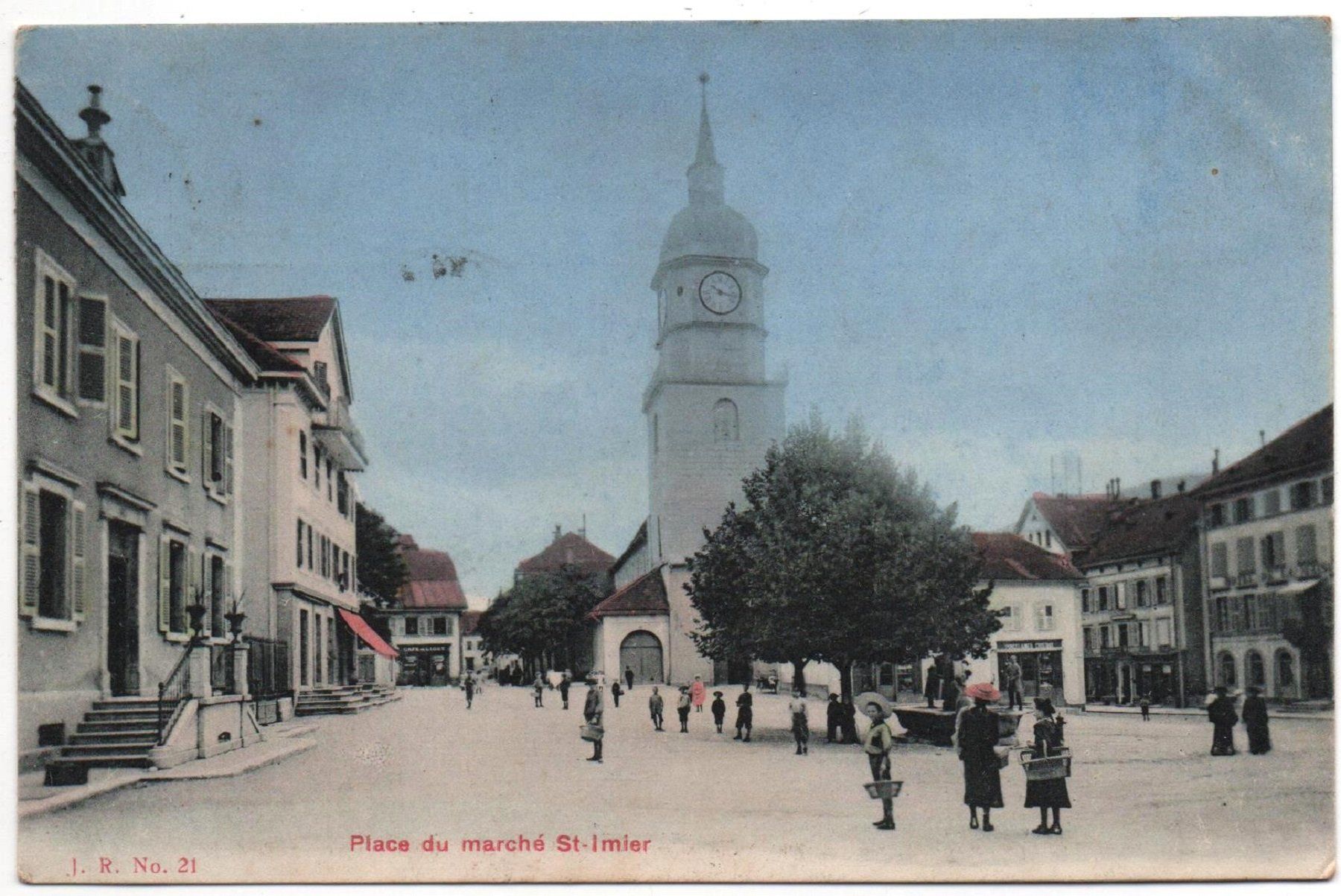 Cartes postales: ST-IMIER Place du marché – D'occasion à Jona par philajona