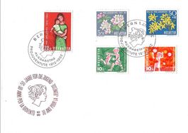 FDC Pro Juventute 1962, ganzer Satz