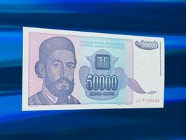 Belgrad 1993 - Jugoslawien - 50000 Dinara UNC