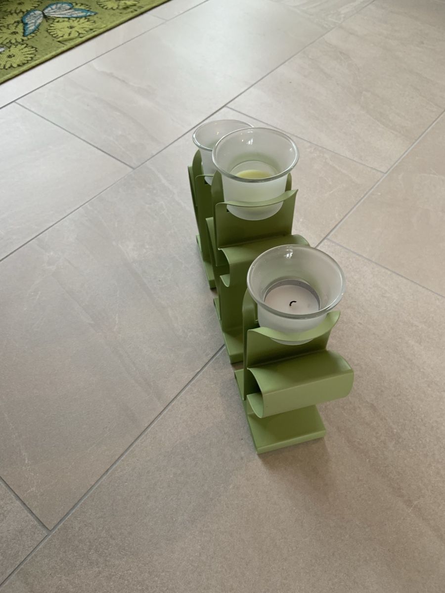 Partylite Portacandele: Kerzenhalter 6-teilig in grün – Usato da Giswil venduto da Pingu109 5