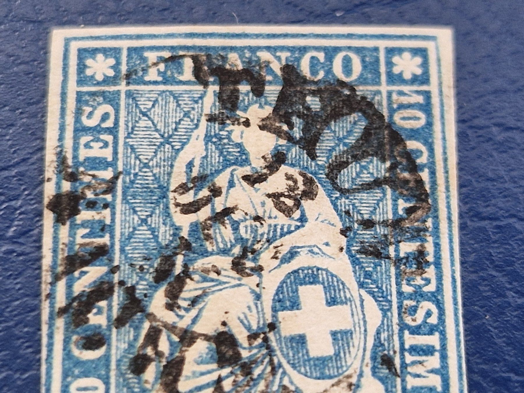 Tutti i francobolli: Strubel 23G, Thun, ab 1.- – Usato da Burgdorf venduto da Glossy01 1