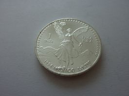1 Unze - Silbermünze aus Mexiko : Siegesgöttin 1994 , stgl.