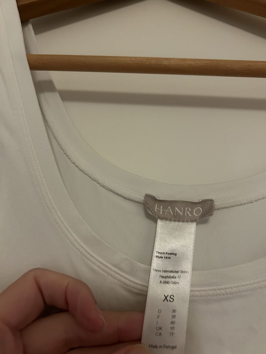 Hanro Top: Hanro xs touch feeling weiss – Usato da Zürich venduto da cos_b629 1