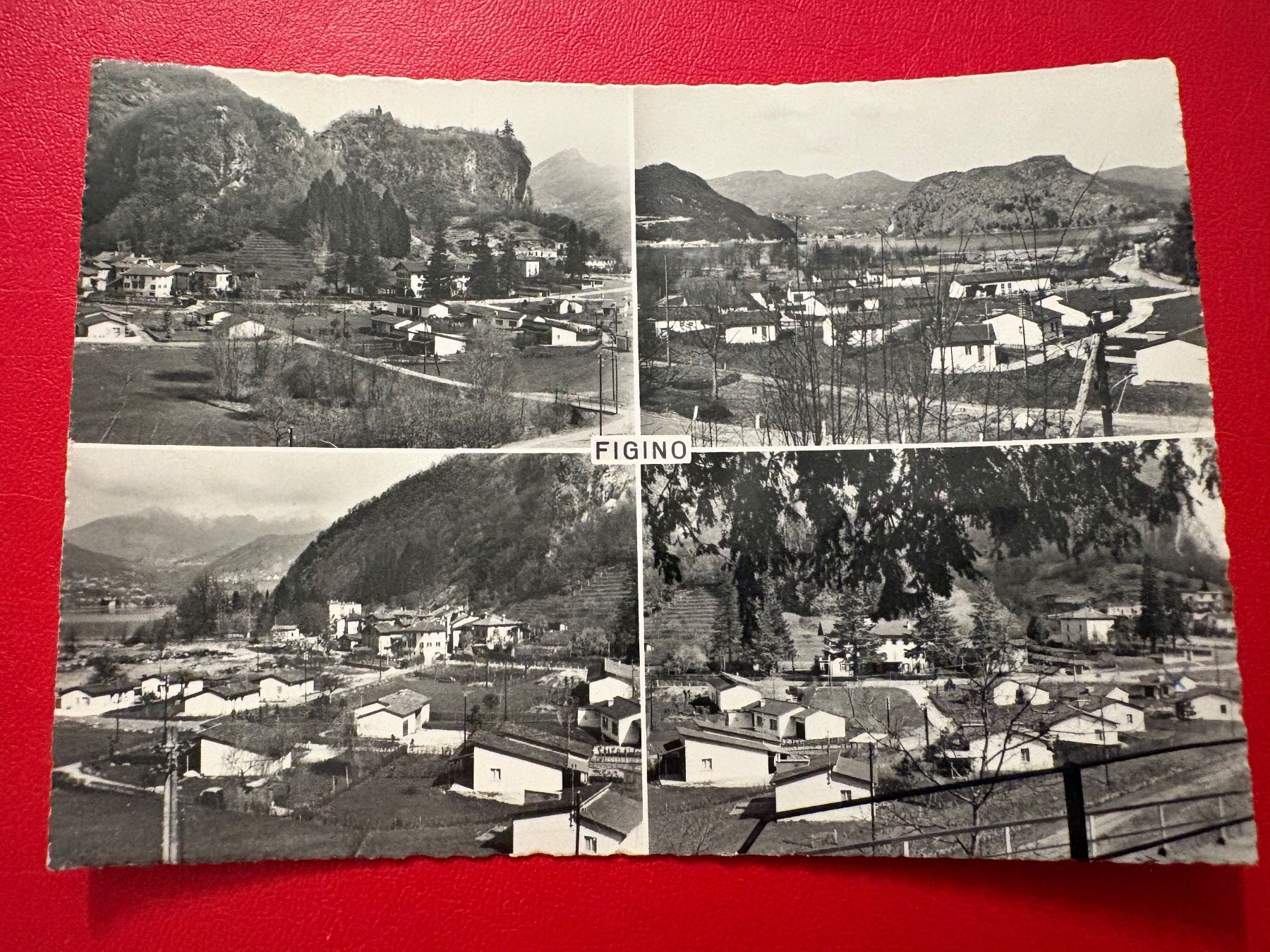 Cartoline postali: 1965 // Saluti da Figino – Usato da St-Légier-Chiésaz venduto da Theo006